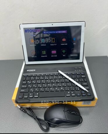 Digər planşetlər: Planşet atouch x19 life bluetooth klaviaturalı tablet pc ram: 8gb; — 3