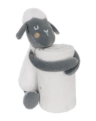 baloni vode za aparate: KikkaBoo Baby ćebence sa plišanom igračkom 70x100 – Sleepy Sheep Set — 2