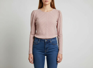 koszula damska w niebieskie paski: Reserved, Women's blouse, size L