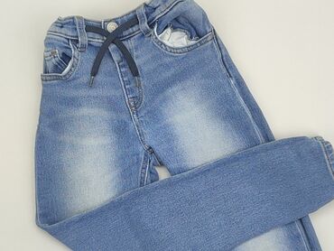 spodnie eleganckie z paskiem: Jeans, 8 years, 122/128, condition - Very good