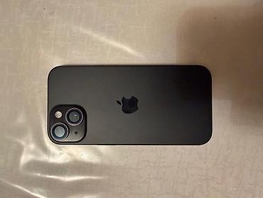 манас телефон: IPhone 15, Б/у, 128 ГБ, Черный, Защитное стекло, Кабель, Чехол — 1
