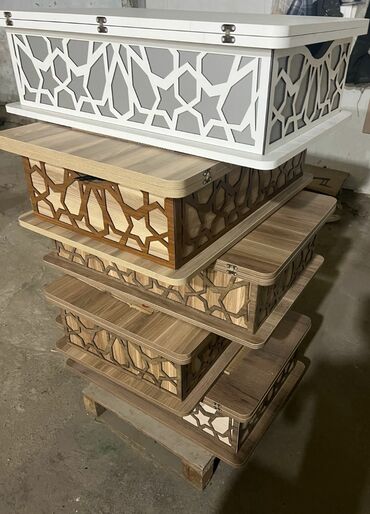 Masalar: Jurnal masası, Yeni, Açılan, Dördbucaq masa — 13