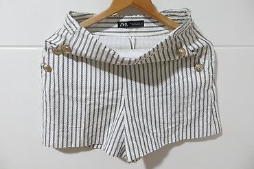 koncani kompleti zara: ZARA prugasti sorts, velicina S, proizvodjac Marocco, potpuno nov — 4