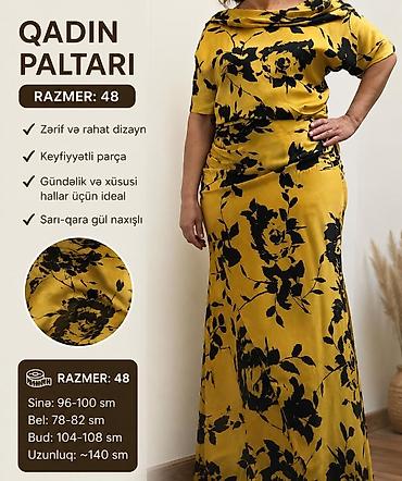 Qadın paltarı – Razmer: 48 - Zərif və rahat dizayn - Keyfiyyətli lalafo.az -da Qadın paltarı – Razmer: 48 - Zərif və rahat dizayn - Keyfiyyətli