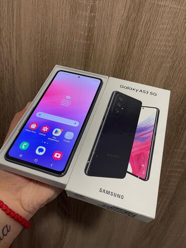 mega maxi mobilni telefoni: Samsung Galaxy A53 5G, 128 GB, color - Black, Fingerprint, Dual SIM cards, Face ID