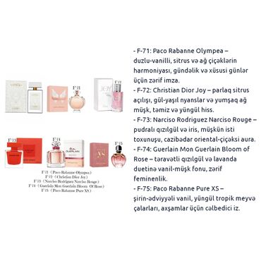 Ətriyyat: Heftelerle qalici 50 ml fransuski qadin etirleri, paltari yu geyin — 15