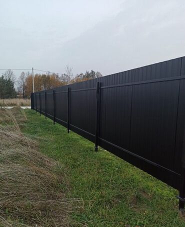 Профлисты для заборов: Заборы из профнастила под ключ - Материал: стальной профнастил с — 9