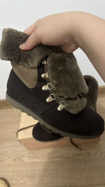 женские сапаги: Сапоги, 37, UGG, Б/у, цвет - Коричневый