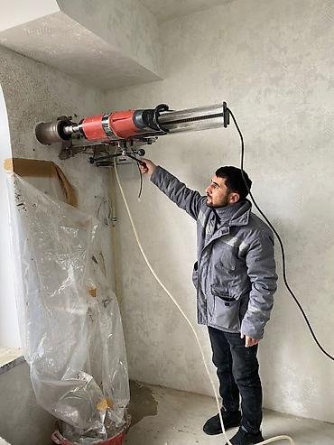 Beton işləri: Beton deşmə və kəsmə xidməti - Diamant koronka ilə beton, daş, kərpic — 8