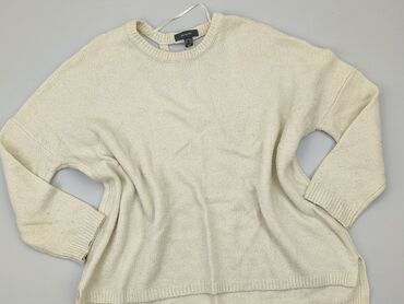 białe t shirty z dekoltem v: Sweter, Primark, L, stan - Dobry