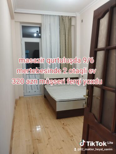 kiraye ev xacmaz: Masazir qurtuluşda 9/6 mertebesinde 2 otaqli ev 320 azn mûşsdei ferqi