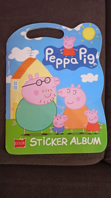 slauf sa krovom za bebe: Peppa Pig album samolepljivih sličica, očuvan Zalepljenih sličica 31