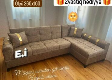 Mebel: Künc divan, Yeni, Açılan, Bazalı