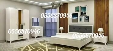 Yataq otağı dəstləri: İkinəfərlik çarpayı, Dolab, Termo, 2 tumba, Azərbaycan, Yeni — 4