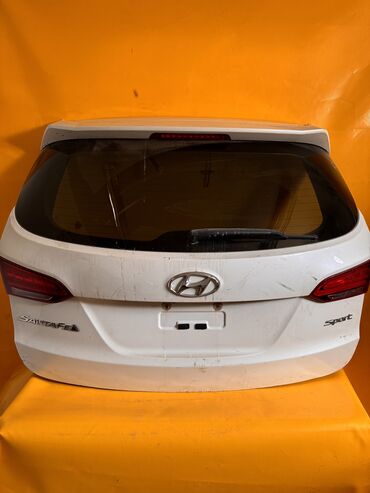 Автозапчасти: Крышка багажника Hyundai Б/у, цвет - Белый,Оригинал