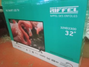 taube smart tv: Yeni Televizor Riffle LCD 32" FHD (1920x1080), Ünvandan götürmə, Ödənişli çatdırılma