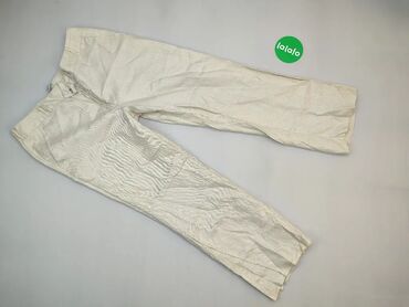 Spodnie: Spodnie 2XL (EU 44), wzór - Jednolity kolor, kolor - Beżowy, Atmosphere
