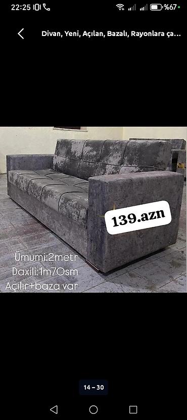salon divanları: Divan, Yeni, Açılan, Bazalı, Parça, Ödənişli çatdırılma — 1