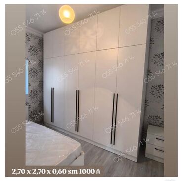 Dolablar: Yeni, 4 qapılı Düz dolab, Qarderob, paltar dolabı
