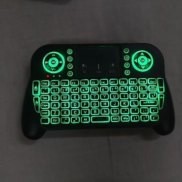 smart folio: Mini simsiz klaviatura + touchpad (RGB arxa işıqlı) - Kompakt, əl — 4