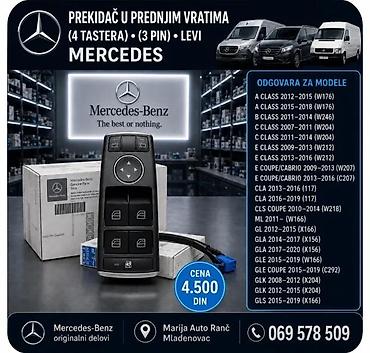 PREKIDAC PODIZACA STAKLA MERCEDES A B C E CLA CLS ML GL GLA |