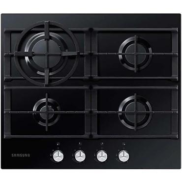 wok: Газовая печь, Samsung, Новый, Встраиваемая, цвет - Черный, Рассрочка — 3