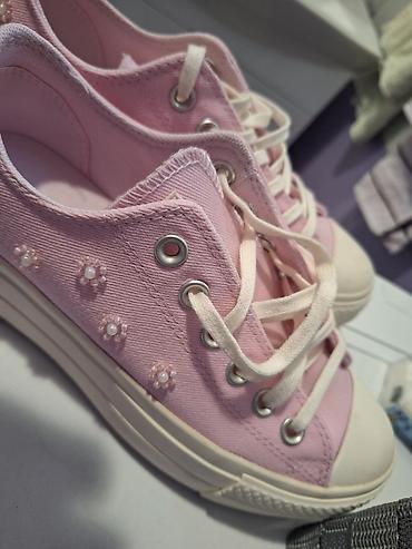 papuče na platforme: Converse All Star platform patike – pink - Model: niske platfornerice — 1