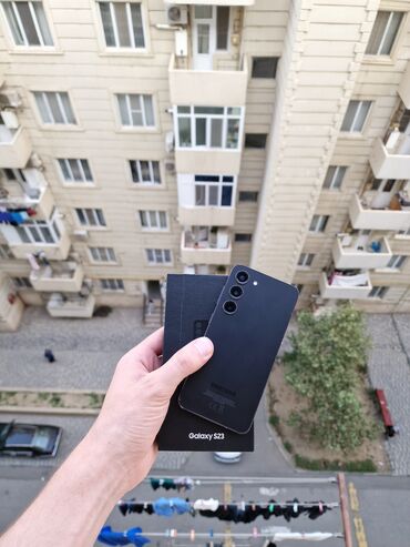 cat ekran: Samsung Galaxy S23, 256 ГБ, цвет - Черный, Кнопочный, Сенсорный, Отпечаток пальца