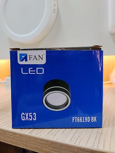 Светильник FAN LED GX53, модель FT6619D BK - Тип: светодиодный at lalafo.kg Светильник FAN LED GX53, модель FT6619D BK - Тип: светодиодный