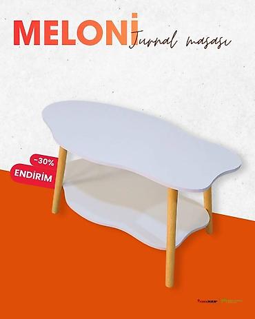 mebelman: Jurnal masası, Yeni, Açılmayan, Laminat, Oval masa — 7