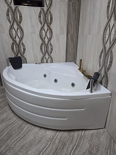 su slanq: Künc tipli hidromassajlı vanna (jacuzzi) - Forma: üçbucaq/künc — 3