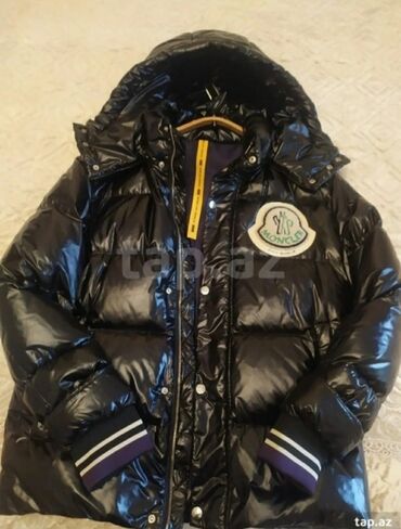 kişi üçün yaz gödəkçələr: Gödəkçə Moncler, L (EU 40), rəng - Qara