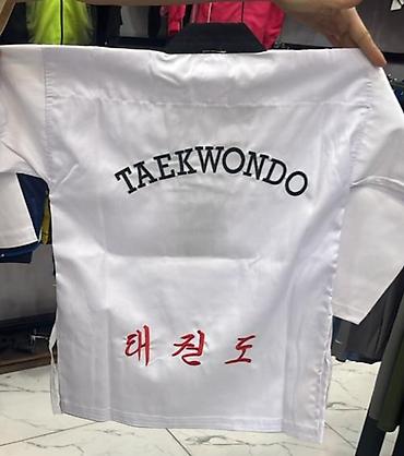 uşaq ucun rus milli geyimi: Uşaq üçün taekvondo dəsti - Forma: Ağ taekvondo uniforması (dobok) – — 2