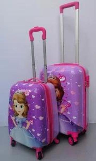 Rančevi, torbe i koferi: Dečiji set kofera sa motivom Sofije Prve, idealan za putovanja. Set — 24