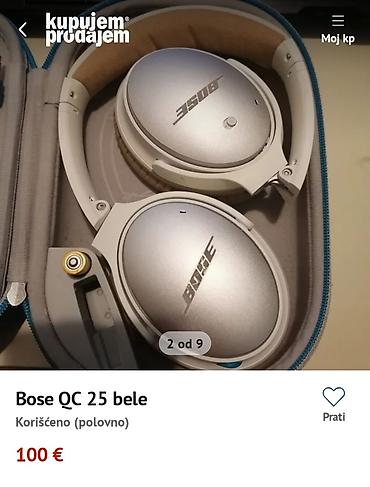 Slušalice: **BOSE®** Over-ear Slušalice sa specijalnim kablom — 29