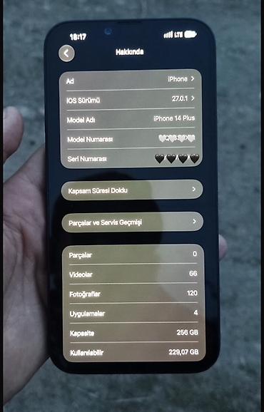 telefon ayfon 6: IPhone 14 Plus, 256 GB, Qara — 3