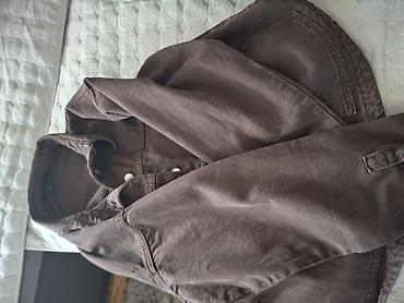 lacoste kacket: Braon krojena jakna/šaketo sa dugmićima Zara M velicina Nova - — 2
