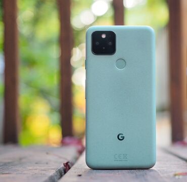 охлаждение для телефона: Google Pixel 5, Б/у, 128 ГБ, цвет - Зеленый, 1 SIM, eSIM