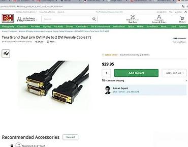 Druga oprema za računare i laptopove: DVI-D Dual Link Y-razdelnik kabl – 1x DVI-D (muški) na 2x DVI-D — 3