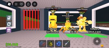 продаю действуюший компьютеный клуб: Игровой аккаунт/прогресс в Roblox (симулятор с фабрикой/майнингом)