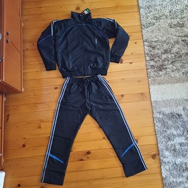 Trenerke: Komplet, 2XL (EU 56), 3XL (EU 58), XL (EU 54), Adidas, bоја - Crna, Mikrofiber — 6