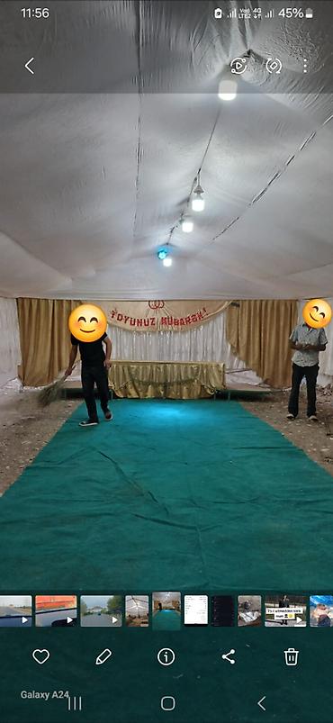 Xeyir Ser cadiri satlir 25 metir uzunluq 2 yerede ayrilir qab qasiq