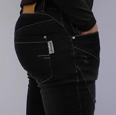 Farmerke: Muške crne farmerke – moto/urban stil - Kroj: slim/straight sa — 9