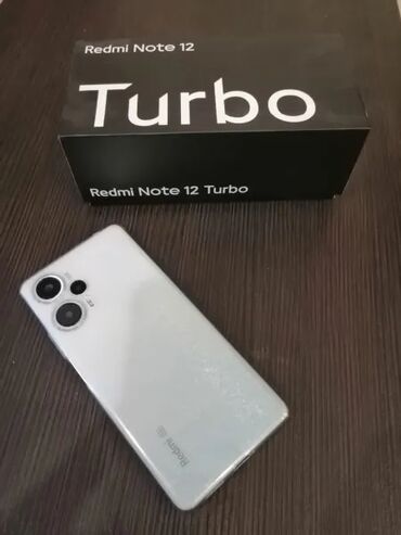 velosiped turbo: Xiaomi, Redmi Note 12 Turbo, Б/у, 256 ГБ, цвет - Белый, 2 SIM