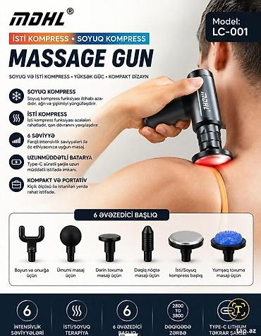 g5 masaj aparati: Masaj aləti İnformasiya SMART FASCIAL GUN MD-XY-17 — bədənin müxtəlif — 2