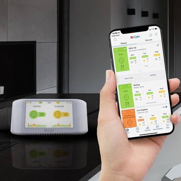 Другая климатическая техника: Монитор качества воздуха IQAir AirVisual Pro Indoor Монитор качества — 9