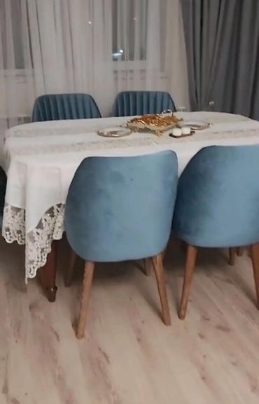 iwlenmiw kunc divan: Qonaq otağı üçün, Yeni, Açılan, Dördbucaq masa, 6 stul — 1
