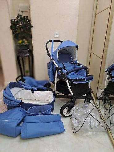 Modullu arabalar: Uşaq arabası 3-ü 1-də komplekt – mavi rəng Xüsusiyyətlər: - Dəyişən — 1