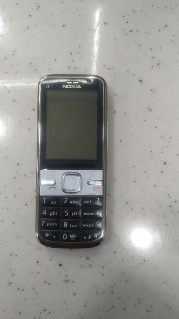 nokia e55: Nokia C5, < 2 GB Memory Capacity, rəng - Gümüşü, Zəmanət, Düyməli