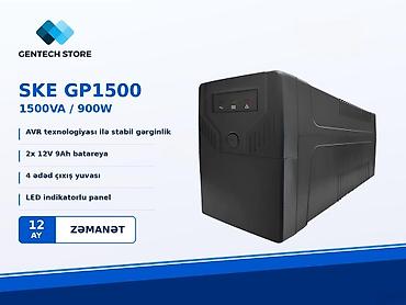 Fasiləsiz enerji təchizatı (UPS): 1500VA UPS - SKE GP1500 AVR funksiyalı 1500VA UPS - SKE GP1500 AVR — 1